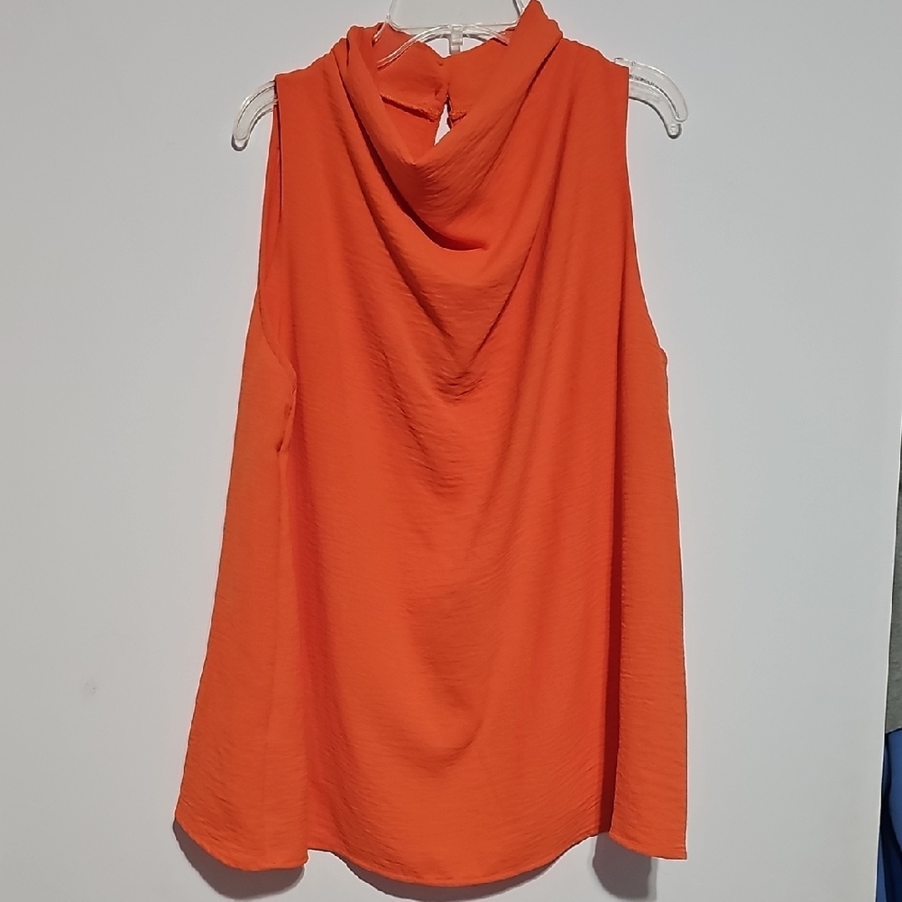 New Pixi + Ivy Sleeveless Orange Women's Top Game Day Clemson Tennessee Sz M